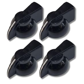 Kit 4 Knob Chicken Head Amplificador Pedal Abs Preto