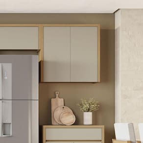 Armário Aéreo 2 Porta 100% MDF 80cm Condessa Nesher Móveis