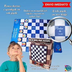 Jogo De Damas Cognitivo Autistas Ações E Desafios Sensorias