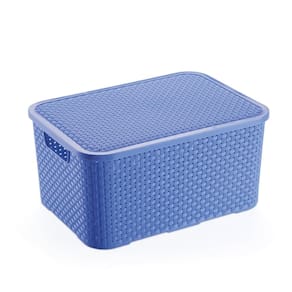 Micro Caixa Organizadora Rattan 3.5L Azul - Monte Libano