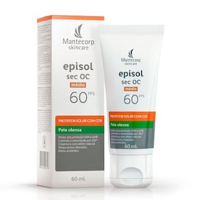 Protetor Solar Episol Sec OC com Cor Pele Oleosa Médio FPS 60 60ml