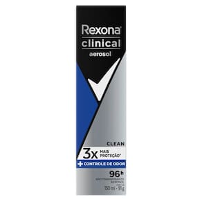 Desodorante Rexona Men Clinical Clean Aerosol Antitranspirante 96h 150ml