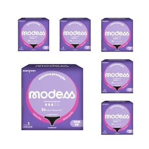 Calcinha Absorvente Reutilizável Modess PP ao GG Evergreen