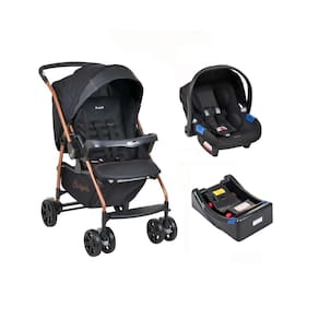 Kit Travel System Rio K Cobre Burigotto Bebê Conforto e Base