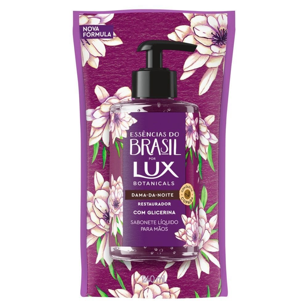 Sabonete Líquido Refil Lux Essências do Brasil Dama-da-Noite 240ml