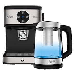 Kit Espresso Oster - Cafeteira Double E Chaleira Tea 1,8L 110V