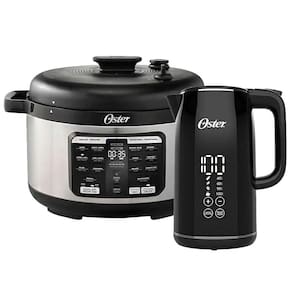 Kit Panela De Pressão Elétrica 5,7L E Chaleira Digital Oster 110V