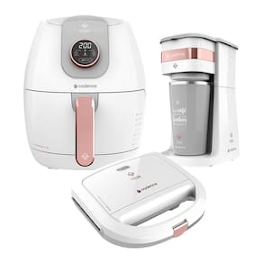 Kit Cadence Dream Rosé Gold - Fritadeira - Cafeteira - Sanduicheira 220V