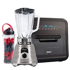 Kit Fritadeira Super Fryer E Liquidificador New Osterizer Com Jarra Blen N Go Oster 110V