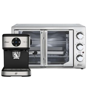 Kit Cafeteira Espresso Double E Forno e Fritadeira 42L French Door Oster 110V
