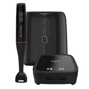 Kit Trio Black Cadence - Sanduicheira Click Fritadeira 4L Mixer 220V
