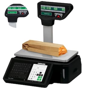 Balança Comercial Etiquetadora 35 KG Com Torre Digital E Impressora Wi-Fi Ethernet Atena II Ramuza
