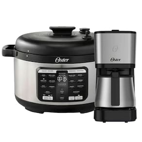 Kit Panela De Pressão 5,7K Multifunções E Cafeteira Com Jarra Inox Oster 220V