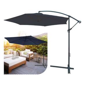 Ombrelone Lateral Guarda Sol 3 Metros Importway Azul P/ Piscina Praia Deck