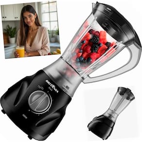 Liquidificador Britânia Black 2,1L Função Pulsar 3 Velocidades 600W Antivazamento Prático