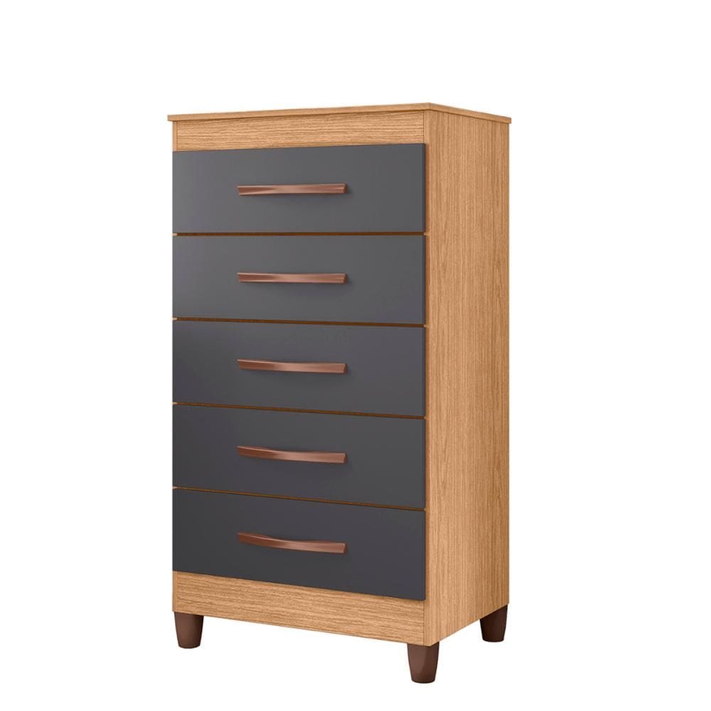 Cômoda Quarto Esmeralda com 5 Gavetas