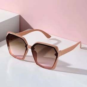 Óculos Feminino de Sol Degradê Grande Quadrado Retro - OMG!