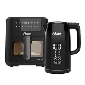 Kit Digital Oster - Fritadeira Clear E Chaleira 1,7L Black 110V