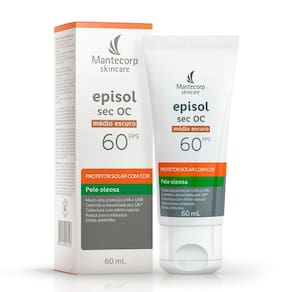 Protetor Solar Episol Sec OC com Cor Pele Oleosa Médio Escuro FPS 60 60ml