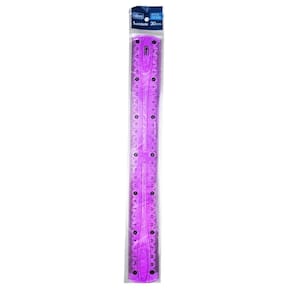 Régua Escolar Flexível c/ Glitter 30cm Lilás - Tilibra