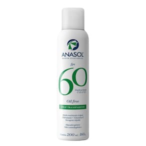 Protetor Solar Anasol FPS 60 Oi Free Spray Transparente 200ml