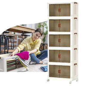 Armario Organizador 5 Andares Dobravel Empilhavel Porta Objetos Roupa Acessorios
