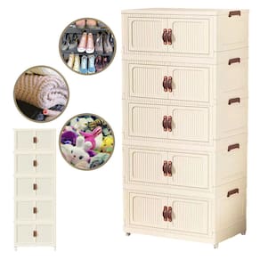 Armario Organizador Dobravel 5 Andares Empilhavel Organizaçao Decoraçao