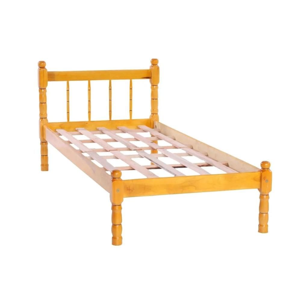 Cama Solteiro Madeira Torneada Especial Mel