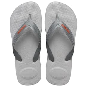 Chinelo Havaianas Top Max Comfort Masculino - Cinza e Laranja