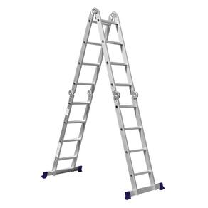 Escada Multifuncional 4X4 Com Plataforma 16 Degraus Mor