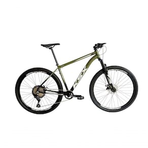 Bicicleta Aro 29 Ksx Sd7 12v Garfo Com Trava K7 11/50 Freios Hidráulicos Kit 1x12 - Preto/verde Militar Tam. 21