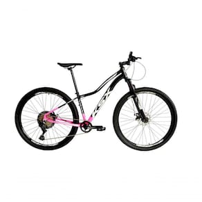 Bicicleta Aro 29 Ksx Sd7 Feminina 12v Garfo Com Trava K7 11/50 Freios Hidráulicos Kit 1x12 - Rosa/preto Tam. 15