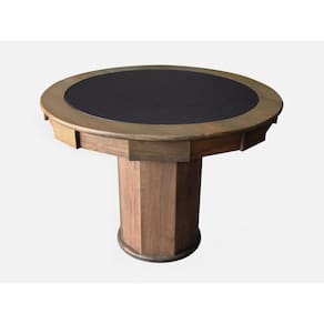 Mesa de Carteado com Gavetas e Porta copos Vintage - 0,90x0,80 - Com xadrez