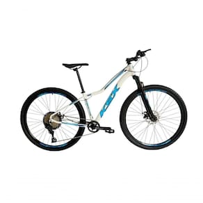 Bicicleta Aro 29 Ksx Sd7 Feminina 12v Garfo Com Trava K7 11/50 Freios Hidráulicos Kit 1x12 - Branco/azul Tam. 17