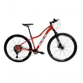 Bicicleta Aro 29 Ksx Sd7 Feminina 12v Garfo Com Trava K7 11/50 Freios Hidráulicos Kit 1x12 - Vermelho/branco Tam. 17