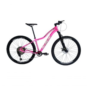 Bicicleta Aro 29 Ksx Sd7 Feminina 12v Garfo Com Trava K7 11/50 Freios Hidráulicos Kit 1x12 - Rosa/branco Tam. 17