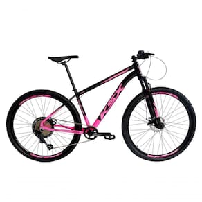 Bicicleta Aro 29 Ksx Sd7 12v Garfo Com Trava K7 11/50 Freios Hidráulicos Kit 1x12 - Rosa/preto Tam. 15