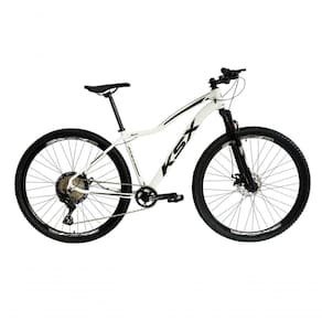 Bicicleta Aro 29 Ksx Sd7 Feminina 12v Garfo Com Trava K7 11/50 Freios Hidráulicos Kit 1x12 - Branco/preto Tam. 17