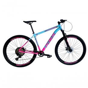 Bicicleta Aro 29 Ksx Sd7 12v Garfo Com Trava K7 11/50 Freios Hidráulicos Kit 1x12 - Rosa/azul Tam. 19