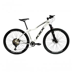 Bicicleta Aro 29 Ksx Sd7 Feminina 12v Garfo Com Trava K7 11/50 Freios Hidráulicos Kit 1x12 - Branco/preto Tam. 15