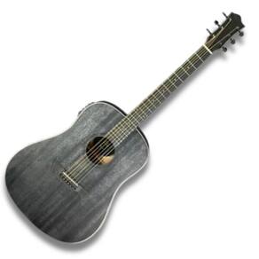 Violão Aço Elétrico Folk No Cutaway Eq Tbw100 Bk Wood Fosco