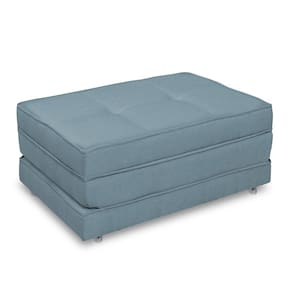 Pufe Cama Dobrável Solteiro Com Rodízio Premium