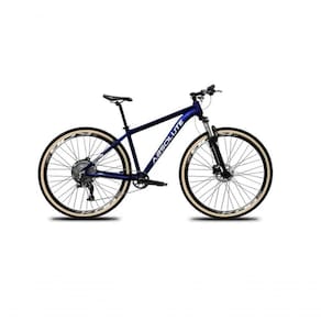 Bicicleta Aro 29 Absolute Nero 5 Aluminio 12v Garfo C/trava K7 Freios Hidráulicos Kit 1x12 Pneu C/faixa - Azul Tam.17