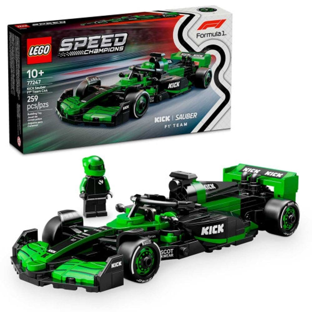 LEGO Speed Champions KICK Sauber F1 Team C44 259 Peças 77247