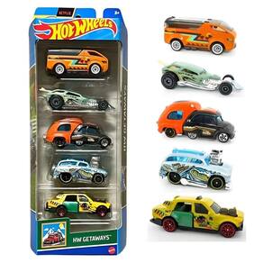 Carrinhos Hot Wheels HW Getaways 1806 com 5 Carros- Mattel
