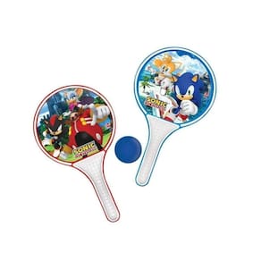 Raquete Frescobol Sonic c/ 2 Raquetes 1 Bolinha 3555 - Lider Jogo de Boliche Sonic com 6 Pinos e 2 Bolinhas 3573 - Lider