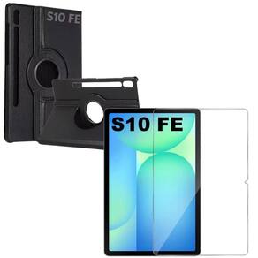 Capa Giratória Para Galaxy Tab S10 Fe 10.9 + Película 3D