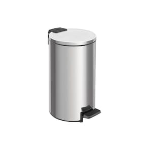 Lixeira Tramontina Loop com Pedal 5L Redonda Inox Polido