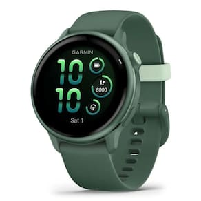 GPS Relógio Garmin Vívoactive 6 Jasper com pulseira de silicone Verde Jasper