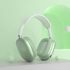 Fone Bluetooth Verde Sem Fio com Rádio SD Mic P2 Recarregável